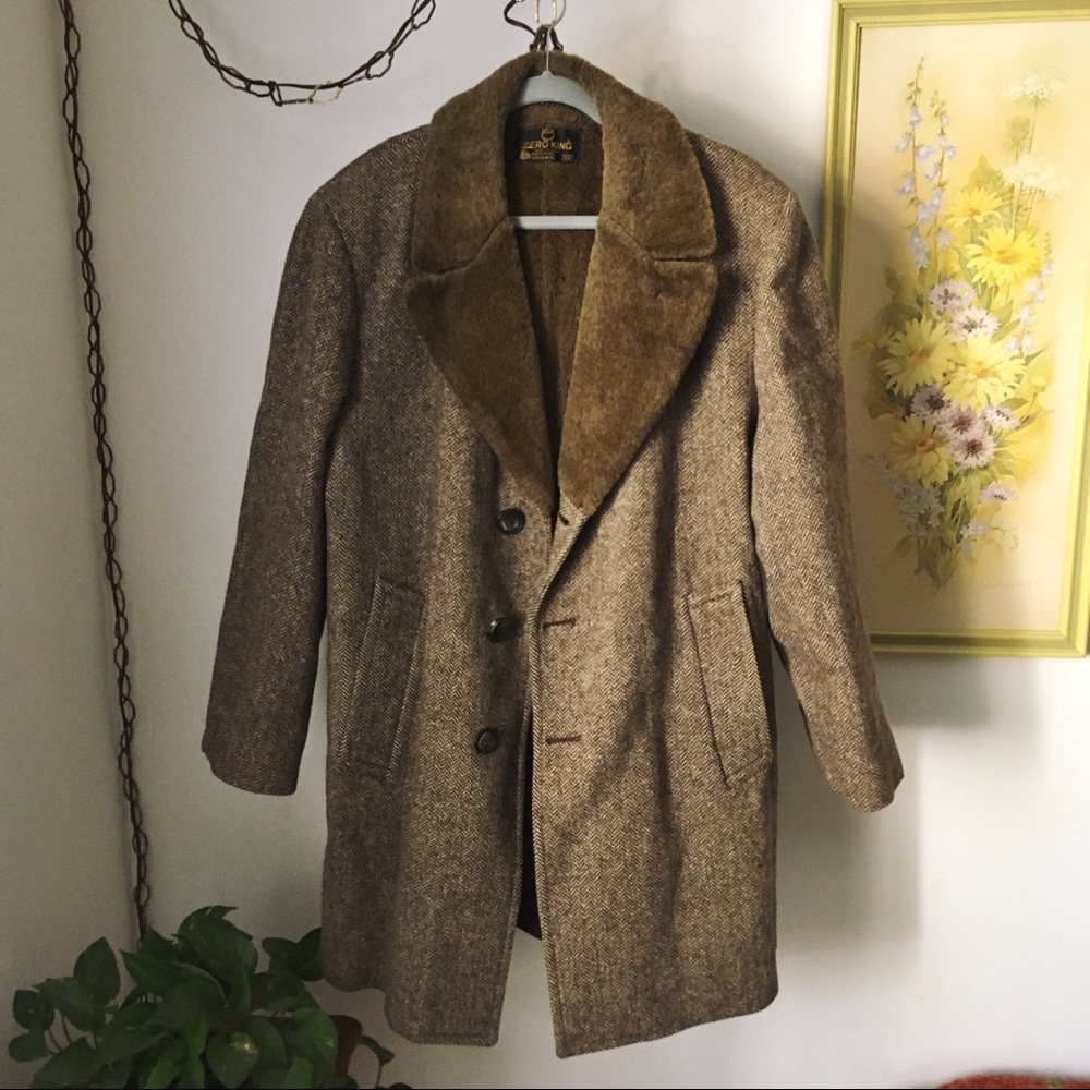 Vintage wool tweed coat